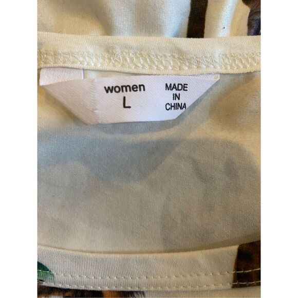 Shenshen women’s novelty, animal, print, side, ruched, dress size large - Picture 5 of 5